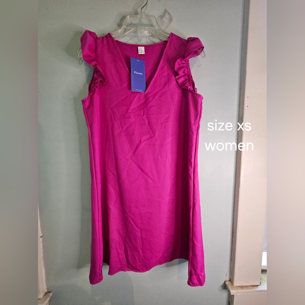Hot pink shift dress woman xs